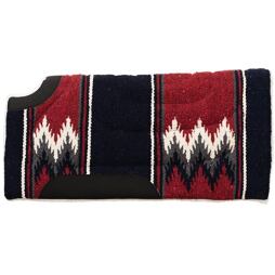Westernová deka pod sedlo Weaver Leather, pony, vínová-tmavě modrá