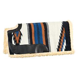 Westernová deka pod sedlo s výkrojem na kohoutek, modrá