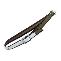 Obojek pro skot Top-Quality, 130x4cm s oválným článkem a D-kroužkem