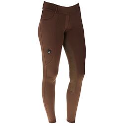 Dámské jezdecké legíny s koženým sedem Covalliero A/W 2023, hnědá