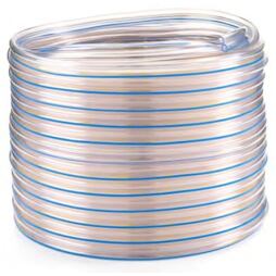 Plastová transparentní mléčná hadice dvojitá, ⌀ 7,6 x 14,5 mm - 1m