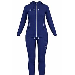 Dámský tréninkový set, mikina+ leginy, tmavě modrá