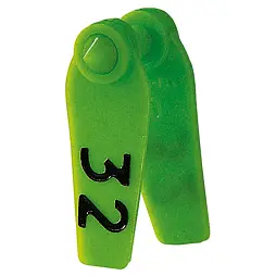 Ušní známky Primaflex s popisem 25 ks, zelená, vel. 0