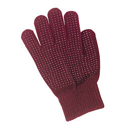 Dětské jezdecké rukavice Covalliero MAGIC GRIPPY bordeaux