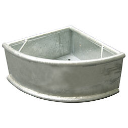 Rohový kovový pozinkovaný žlab na krmivo 35l