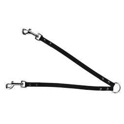 Rozdvojka na vodítko VEGAS pro dva psy, 18 mm / 30 cm, černá