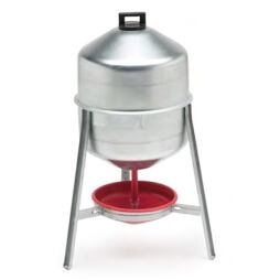 Barelová kovová napáječka GIOVE pro drůbež 30l, pozink.