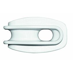 Napínací a rohový plastový izolátor bílý - vajíčko