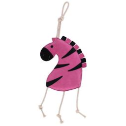 Kožená hračka pro koně, Zebra, 40 cm