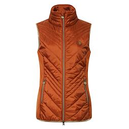 Dámská kombinovaná vesta Covalliero A/W 2022, dark copper