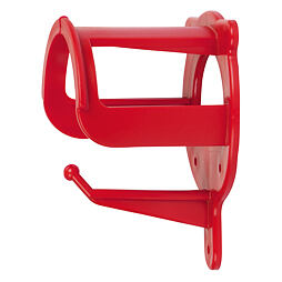 Držák uzdeček, plastový, červený
