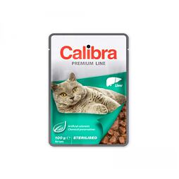 Calibra Sterilised Liver kapsička pro kočky 100g