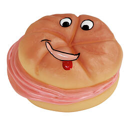 Hračka pro psy Sendvič pískací, 13cm