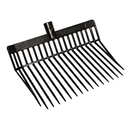 Vidle na hnůj Premium stájové-plast, rovné, černé bez násady