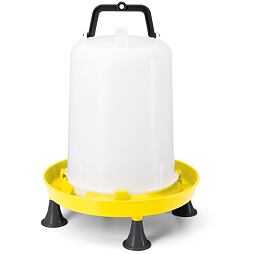 Napáječka plastová s rukojetí 15 l s nožkami. žlutá