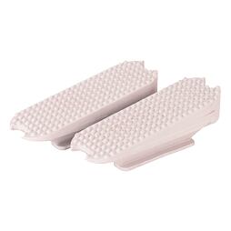 Gumy do třmenů šikmé, 12cm, bílá - pár