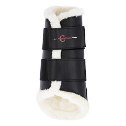 Drezurní kamaše Fleece přední černé COB