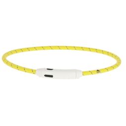 Svítící LED obojek Maxi Safe pro psy, 65 cm, žlutý