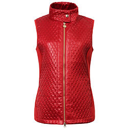 Dámská kombinovaná vesta Covalliero S/S 2023, červená