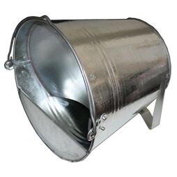 Kovová kýblová napáječka pro slepice 12l, pozink.