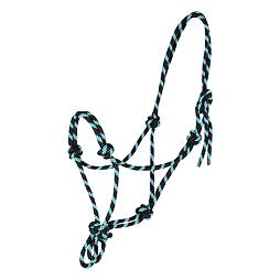 Provazová ohlávka WALDHAUSEN, černá/mint