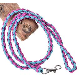 Pletené vodítko pro hobby horse LarDen, růžovo-modrá