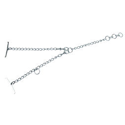 Tyrolský řetěz pro skot, jednoduchý, článek 5mm, uvazovací část 50 cm, obvod krku 100cm