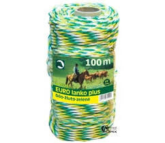 Eurolanko bíložlutozelené 3mm, 100m