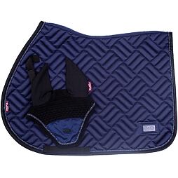 Podsedlová dečka+čabraka KENTAUR Satin, modrá