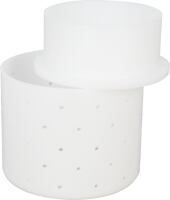 Forma na sýr kulatá s víkem 110x110x90mm