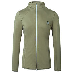 Funkční mikina se zipem Covalliero S/S 2022, khaki