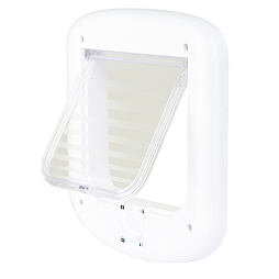 Dvířka plastová pro kočky Cat Door, čtyřcestná, bílá