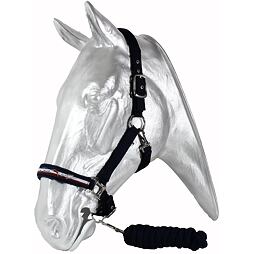 Ohlávka s vodítkem KenTaur fleece, modrá