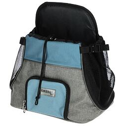 Batoh na psy Vacation, 31 x 24 x 38 cm, šedo/modrý