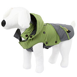 Kabát pro psy Vancouver, šedo/zelený