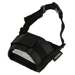 Ochranný nylonový náhubek pro psy, černý