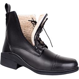 Zimní perka KenTaur s bočním zipem a beránkem, černá