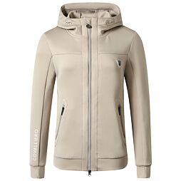 Mikina s kapucí Covalliero S/S 2025 dámská, béžová