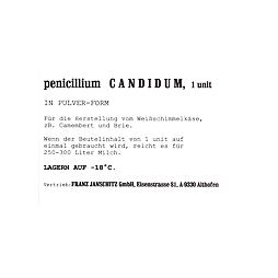 Kultura pro výrobu sýrů s bílou plísní (Penicillium Candidum)