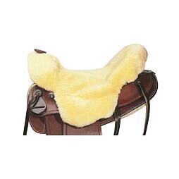 Potah na westernové sedlo z pravého beránku LproWest, barva: přírodní