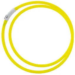 LED svítící obojek, žlutý