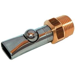 Napajecí kulový nátrubek pro selata do 30kg, 1/2", 66mm