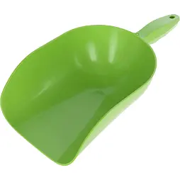 Lopatka na krmivo Kerbl 2000g, světle zelená, kulatá