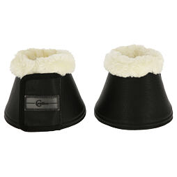 Zvony na kopyta s kožíškem Pelisa, černá