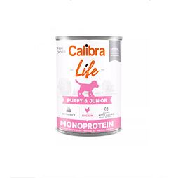 Calibra Dog Life konzerva Puppy&Junior Chicken&Rice hearts with rice 400g