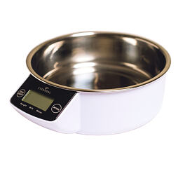Miska pro psy/kočky s integrovanou váhou EYENIMAL, bílá