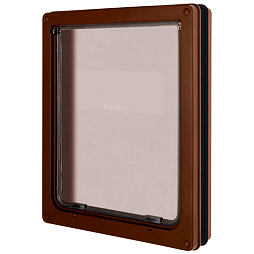 Dvířka pro psy Dog Mate dvoucestné, 366 x 441 mm, hnědé