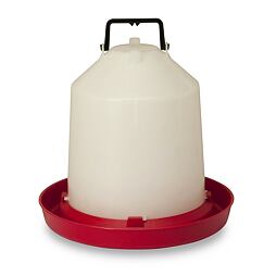 Klobouková bajonetová napáječka pro drůbež s držadlem a zátkou 5 l