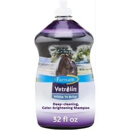 Šampon pro světlé koně FARNAM White N Brite, 946 ml