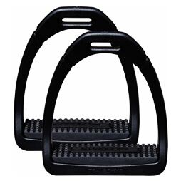 Třmeny dětské COMPOSITI, vel: 10 cm, černá